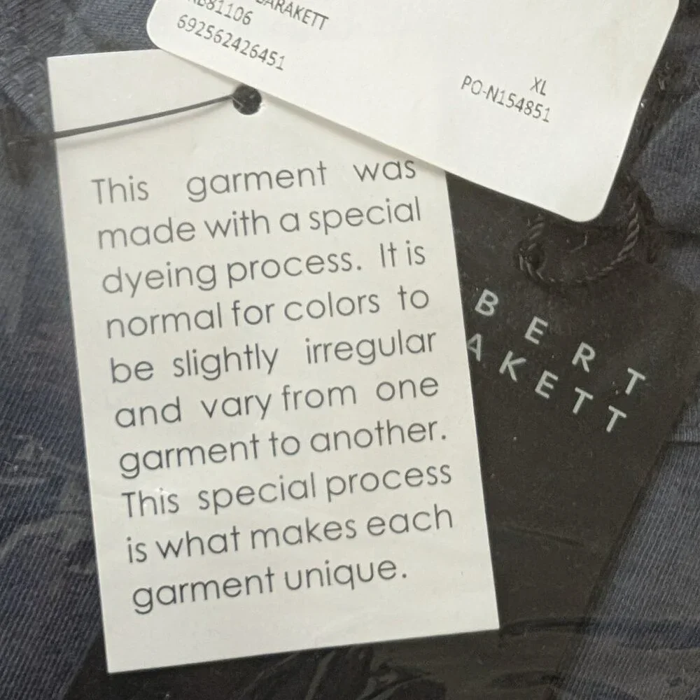 NWT Robert Barakett Kentville Cotton T-Shirt Marine Blue XL & XXL Luxury Tee - Picture 11 of 11